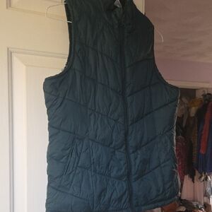 Unisex Green Quilted Vest
